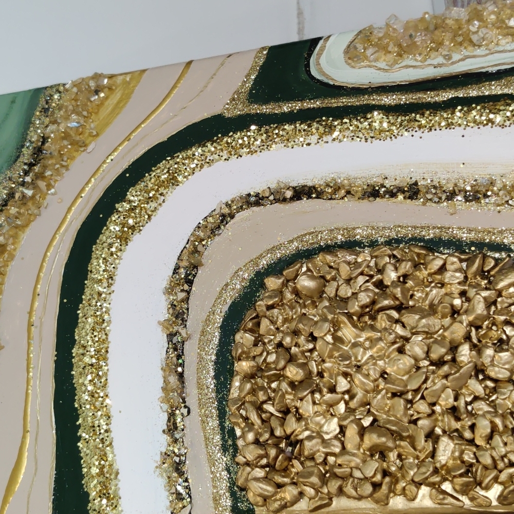 Original Glitter Geode Acrylic Paintings - Picture 4 of 4